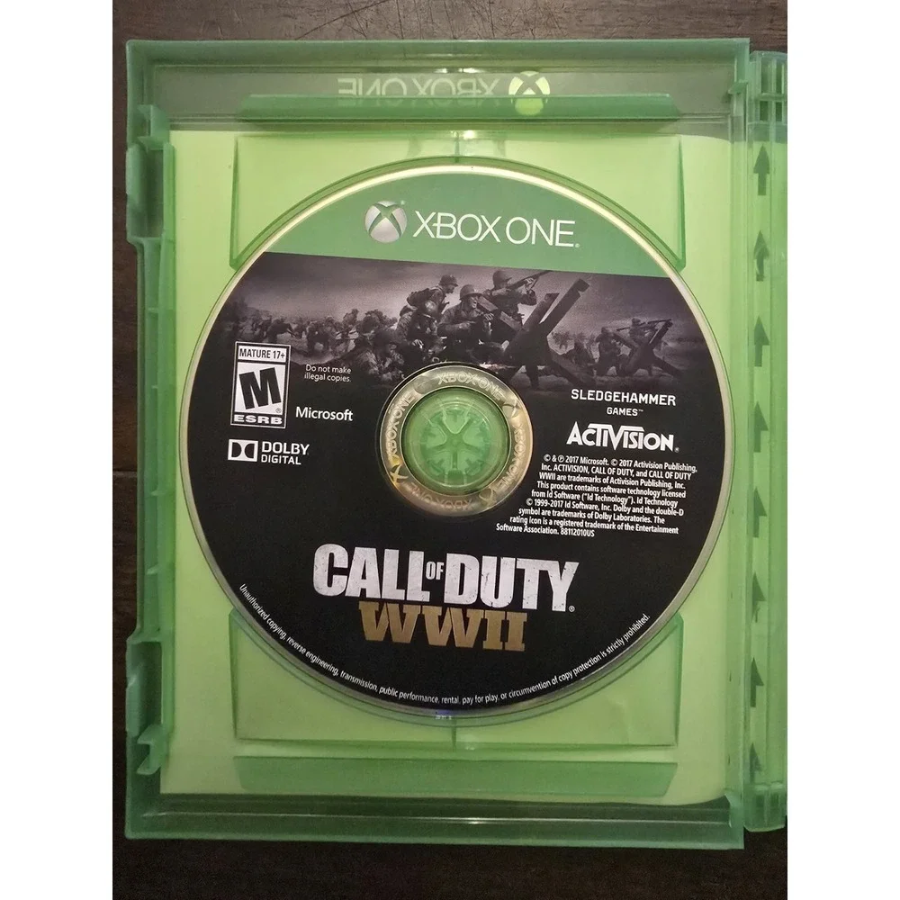Call of Duty WWII‎ World War 2 w/ Original Case XBOX One Game